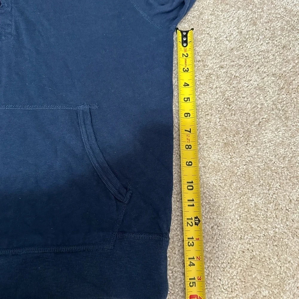 J Crew Men’s Blue Cotton Pull Over Sweatshirt Size Large